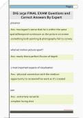 DIG 2030 FINAL EXAM Questions and  Correct Answers By Expert 