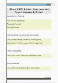 Illinois CWEL & Intact Questions and  Correct Answers By Expert 