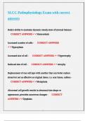 SLCC Pathophysiology Exam with correct answers