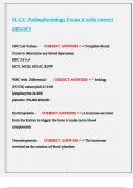 SLCC Pathophysiology Exam 2 with correct answers
