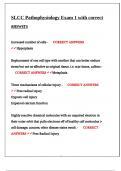 SLCC Pathophysiology Exam 1 with correct answers