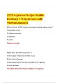 2025 Appraisal Subject Matter Electives 115 Questions with Verified Answers&period;