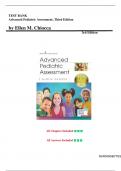 Test Bank for Advanced Pediatric Assessment&comma; 3rd Edition By Ellen M&period; Chiocca&comma; ISBN&colon;  9780826150110&comma;All Chapter 1-26 Fully Covered &vert; Complete Guide A&plus;&period;LATEST UPDATE&period;