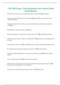CSE 360 Exam 1 Latest Questions And Answers Real Study Quizzes