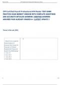 CPP Certified Payroll Professional APA Master TEST BANK  PRACTICE EXAM NEWEST VERSION WITH COMPLETE QUESTIONS  AND ACCURATE DETAILED ANSWERS VERIFIED ANSWERS  ASSURED PASS ALREADY GRADED A&plus; LATEST UPDATE &excl;&excl; 