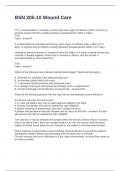 BSN 205-10 Wound Care Questions with Solutions 2025