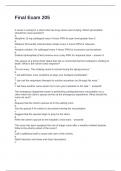 Final Exam 205 Questions and Answers 2025