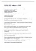 NURS 205 midterm 2025 Questions and Answers 100&percnt; Correct