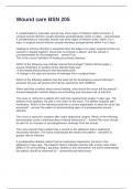 Wound care BSN 205 Questions and Answers Fully Solved