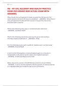 PSI - NY LIFE&comma; ACCIDENT AND HEALTH PRACTICE EXAM 2025 BRAND NEW ACTUAL EXAM WITH ANSWERS&period;