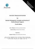 Solutions Manual & Test Bank For Behavior Management&colon; Principles and Practices of Positive Behavior Supports 4th Edition by John J&period; Wheeler&comma; All chapters complete guide