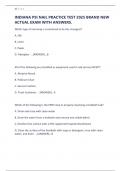 INDIANA PSI NAIL PRACTICE TEST 2025 BRAND NEW ACTUAL EXAM WITH ANSWERS&period;