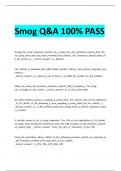Smog Q&A 100&percnt; PASS
