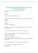 CSE 360 Exams Verified Questions And Answers 100&percnt; Correct Answers