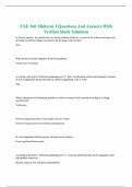 CSE 360 Midterm 1 Questions And Answers With Verified Study Solutions