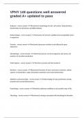 VPHY 140 questions well answered graded A&plus; updated to pass