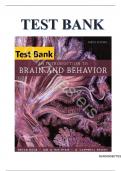 Test Bank for An Introduction to Brain and Behavior 6th Edition by Bryan Kolb &comma; Ian Q&period; Whishaw &comma; G&period; Campbell Teskey ISBN&colon;9781319107376 All Chapter 1-16 Fully Covered&comma;Complete Guide A&plus;&period;&vert;&vert;LATEST UPDATE&vert;&vert;