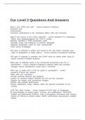 Cor Level 2 Questions And Answers