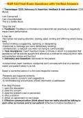 NUR 434 Final Exam Questions with Verified Answers