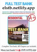DOWNLOAD THE Test Bank for Electrical Wiring Residential 9th Edition Mullin