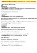 NURS 5433 FNP II Final Exam Questions and Answers Graded A&plus;