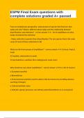 ESPM Final Exam questions with complete solutions graded A&plus; passed