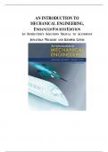 AN INTRODUCTION TO MECHANICAL ENGINEERING&comma; ENHANCED FOURTH EDITION