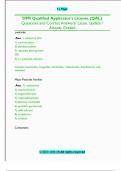 DPR Qualified Applicator License &lpar;QAL&rpar; &ndash; Comprehensive Study Guide with Questions and Correct Answers &lpar;2025&sol;2026&rpar; &vert; Pesticide Safety&comma; Application Methods&comma; IPM&comma; and Regulation