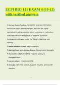 ECPI BIO 111 EXAM 4 &lpar;10-12&rpar; with verified answers