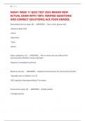 NU641 WEEK 11 QUIZ TEST 2025 BRAND NEW ACTUAL EXAM WITH 100&percnt; VERIFIED QUESTIONS AND CORRECT SOLUTIONS&vert; ACE YOUR GRADES&period;