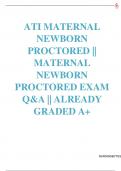 ATI RN MATERNAL NEWBORN PROCTORE VERIFIED QUESTIONS AND ANSWERS&period;LATEST UPDATE 2025&period;&vert;&vert;GRADED A&plus;&vert;&vert;