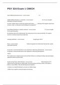 PSY 324 Exam 1 CMICH PREP Questions And Correct Answers With Detailed Rationales&period;