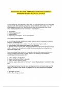 SOCIOLOGY 201 FINAL EXAM QUESTIONS WITH CORRECT ANSWERS GRADED A&plus; LATEST UPDATE&period;
