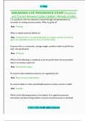 Arkansas Life Insurance Exam &ndash; Practice Questions with Correct Answers &lpar;USA&comma; 2024&rpar;