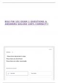 BSU FIN 101 EXAM 1 QUESTIONS & ANSWERS SOLVED 100&percnt; CORRECT&excl;&excl;
