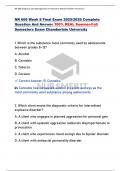 NR 606 Week 8 Final Exam 2025/2026 Complete  Question And Answer 100% REAL Summer-Fall  Semesters Exam Chamberlain University