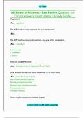 Arkansas Board of Pharmacy &ndash; Law Review Questions and Correct Answers &lpar;2024&rpar; &ndash; Practice Questions with Detailed Solutions