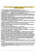 ETS MFT MBA EXAM QUESTIONS AND ANSWERS GRADED A&plus; NEWEST VERSION&period;
