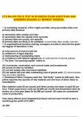 ETS MAJOR FIELD TEST IN BUSINESS EXAM QUESTIONS AND ANSWERS GRADED A&plus; NEWEST VERSION&period;