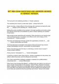 MFT MBA EXAM QUESTIONS AND ANSWERS GRADED A&plus; NEWEST VERSION&period;