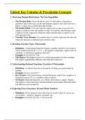 Calculus &ndash; Key Concepts and Formulas Summary &lpar;Unlock Key Series&comma; Complete Study Aid&rpar;