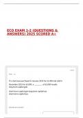 ECO EXAM 1-2 &lpar;QUESTIONS & ANSWERS&rpar; 2025 SCORED A&plus;