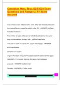CARRABBA'S EXAM PACKAGE DEAL QUESTIONS AND VERIFIED DETAILED ANSWERS &vert; 100&percnt; GUARANTEED PASS &vert; ALREADY GRADED A&plus;