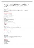 Portage Learning BIOD 152 A&P 2 Lab 8 Exam&semi; &lpar;Latest 2025&sol;2026 Update&rpar; Complete&comma; trusted solutions and explanations&comma; Graded A&plus;&period;