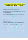 N440 Exam 3 UPDATED ACTUAL  Exam  Questions and CORRECT Answers 