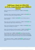N440 Exam 1 Study Set UPDATED   ACTUAL  Exam Questions and CORRECT  Answers 