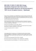 BSN&colon; HESI 215&sol; BSN 215 HESI HESI Dosage Calculations Assignment Quiz Exam &lpar;100&percnt; Score&rpar; &lpar;Answer Key at the End of Document&rpar; LATEST UPDATE 2025&period;