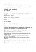 HAN 364 TEST 1 STUDY GUIDE