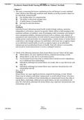 TEST BANK &lpar;SOLUTION MANUAL &rpar; FOR Psychiatric-Mental Health Nursing 9th edition by Videbeck Test Bank