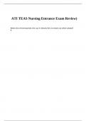 EXAM&excl;&excl;&excl;EXAM&excl;&excl;&excl;ATI TEAS Nursing Entrance Exam Review&rpar;